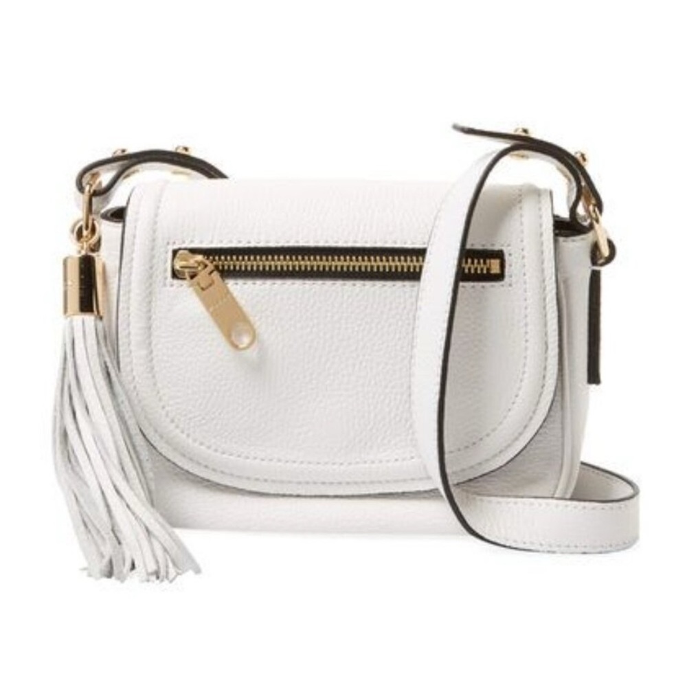MILLY of New York Astor White Saddle/Crossbody Bag - NWT